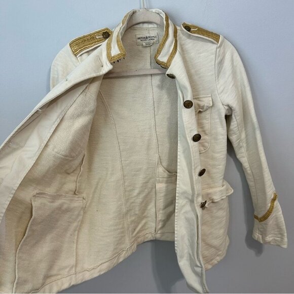 Denim & Supply Ralph Lauren Vintage Cream Gold Utility Jacket Women’s Medium - Picture 5 of 6